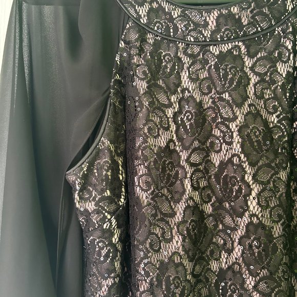 Women's Black and Gold color Dress - Picture 3 of 5